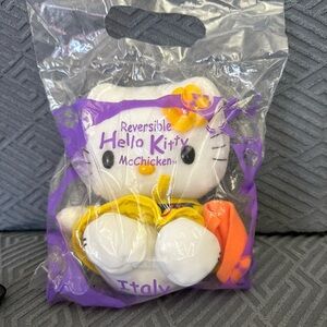 New Sanrio Hello Kitty Reversible Plush McDonald's FIFA 2002 Italy McChicken 6”
